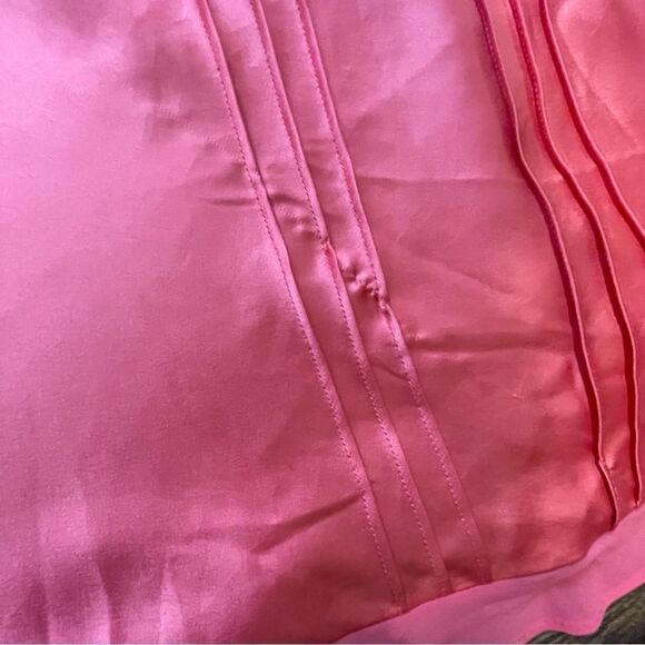 Vintage Frederick's of Hollywood Satin Chiffon Babydoll Slip Nightie Coral Pink - Picture 7 of 11